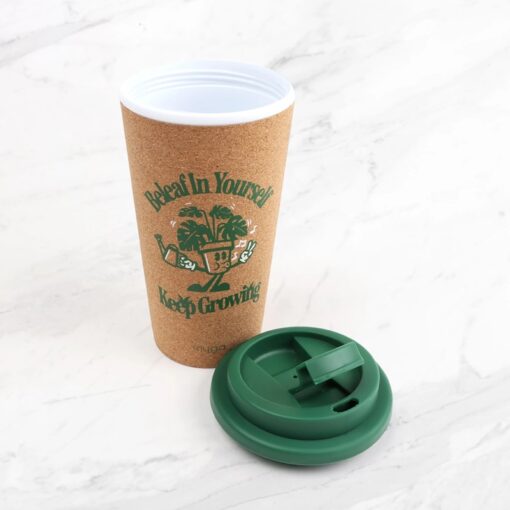 Kule kaffekopper i kork med doble vegger - Bilde 5