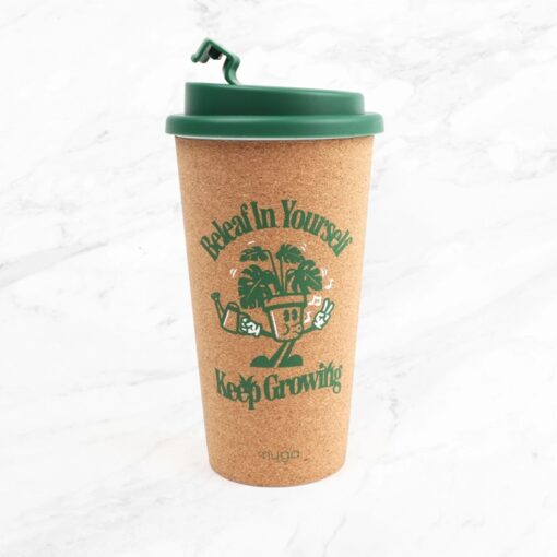Kule kaffekopper i kork med doble vegger - Bilde 4